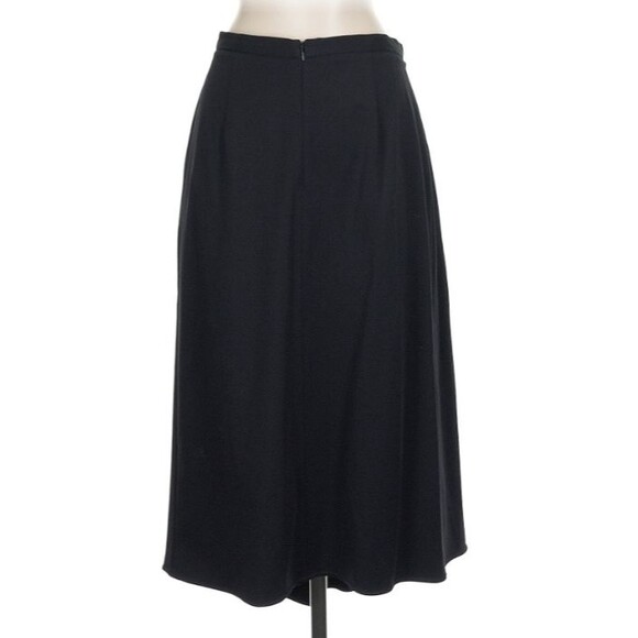 TIBI Vintage Black Midi Skirt Layered Size 4 - Picture 4 of 4